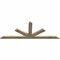 Ekena Millwork Saratoga Rough Sawn Timber Gable Bracket, Douglas Fir, 72"W x 27"H x 2"D x 4"F, 9/12 Pitch GBW072X27X0204SAR00RDF - alternate 4